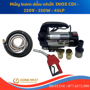 Bộ Máy Bơm dầu nhớt INOX 220V – 230W 45L- CDI