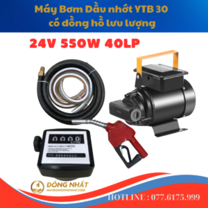 Bộ Máy Bơm Dầu nhớt YTB 30 24V 550W 40L