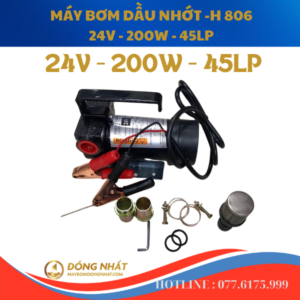 Bộ Máy Bơm Xăng Dầu nhớt HT806-24V 200W 45L